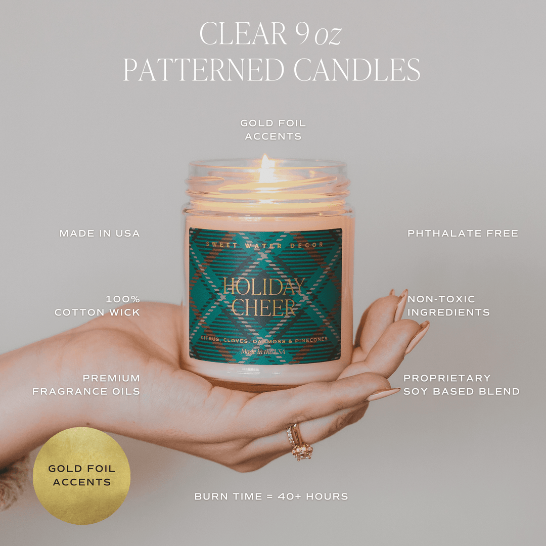 Candle labeled &