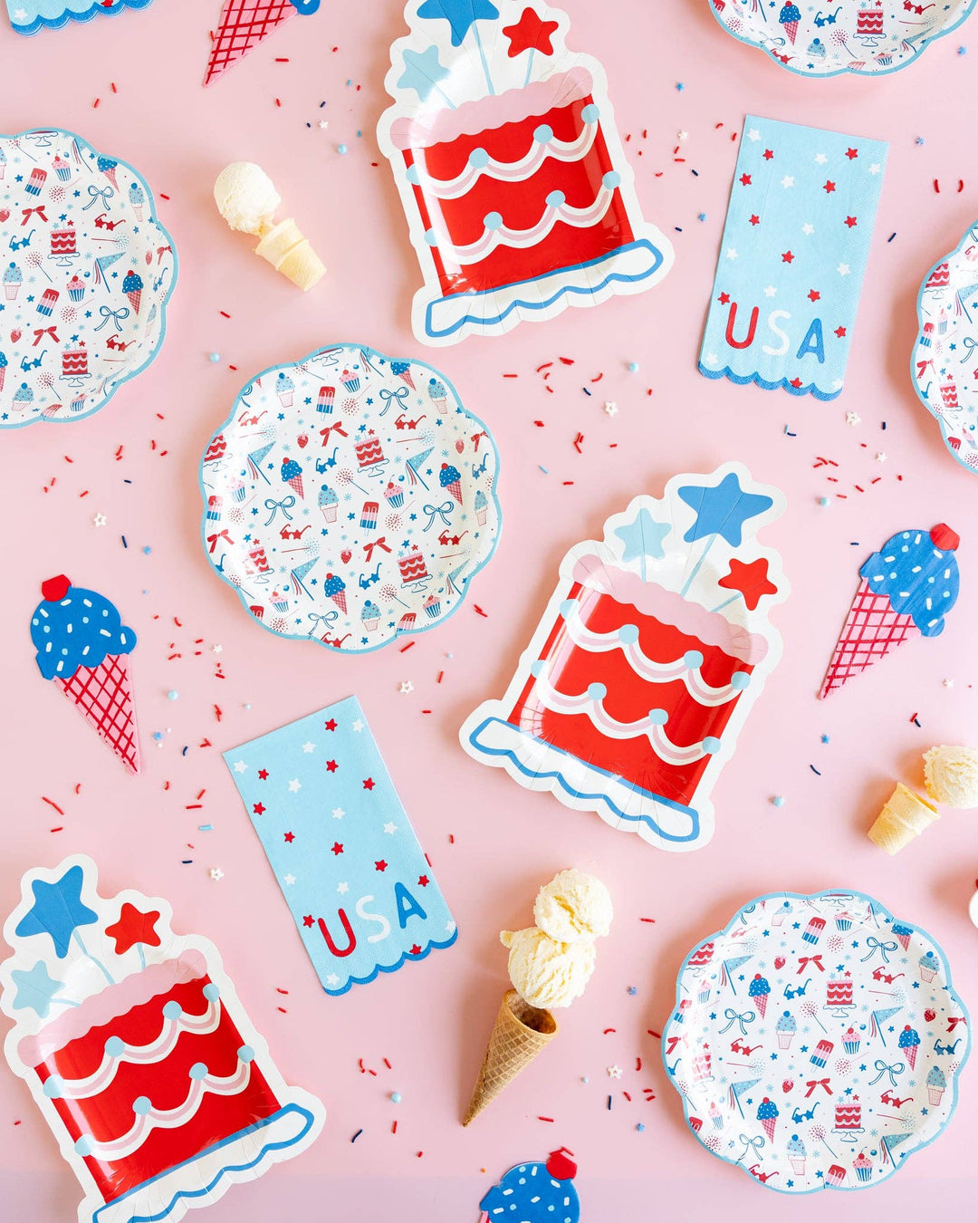 Ice Cream Shaped Dinner Napkin