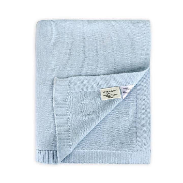 Milan Knit Classic Baby Blanket (Organic Cotton): Blush / One Size