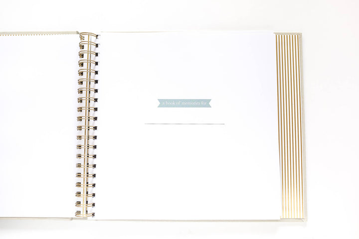Open spiral-bound notebook with lined pages on a white background