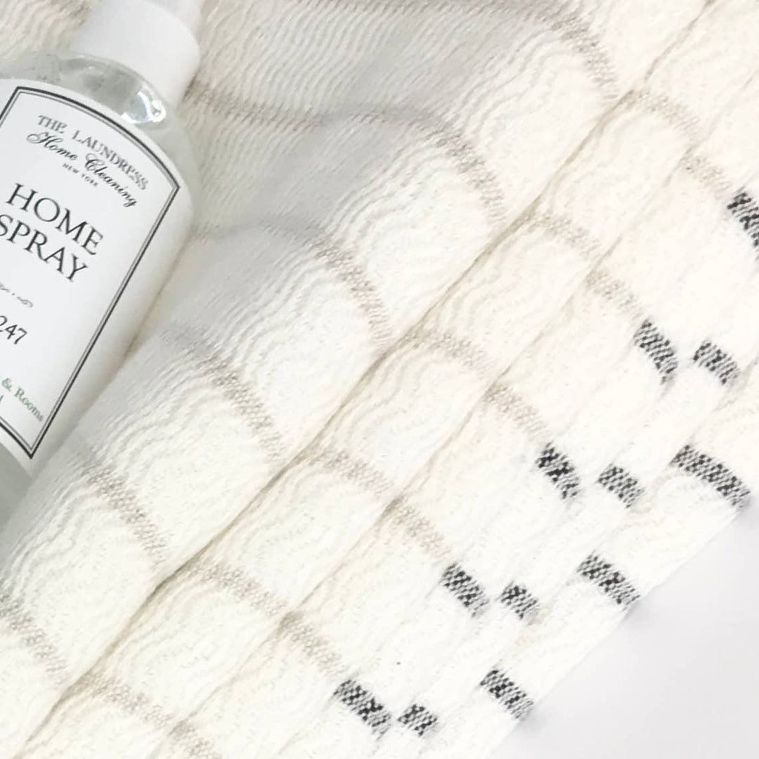 Pure Soft 100% Turkish Cotton Hand Towel: Beige Stripe