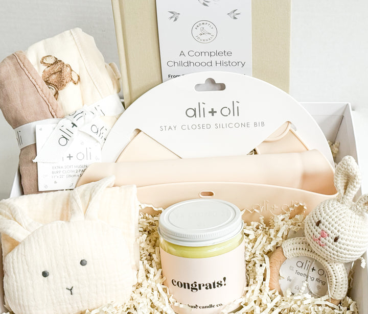 Timeless Beginnings Newborn Essentials Gift Basket