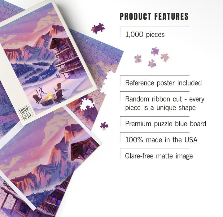 1000 Pc Puzzle, Après Ski