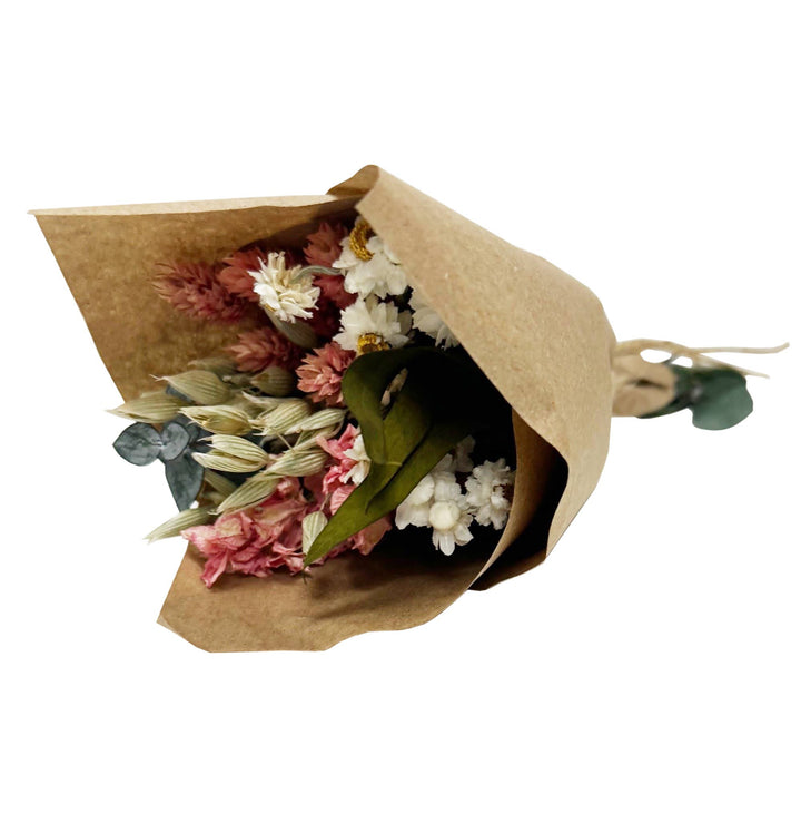 MINI Pink Larkspur &amp; Baby Eucalyptus Bouquet Bundle