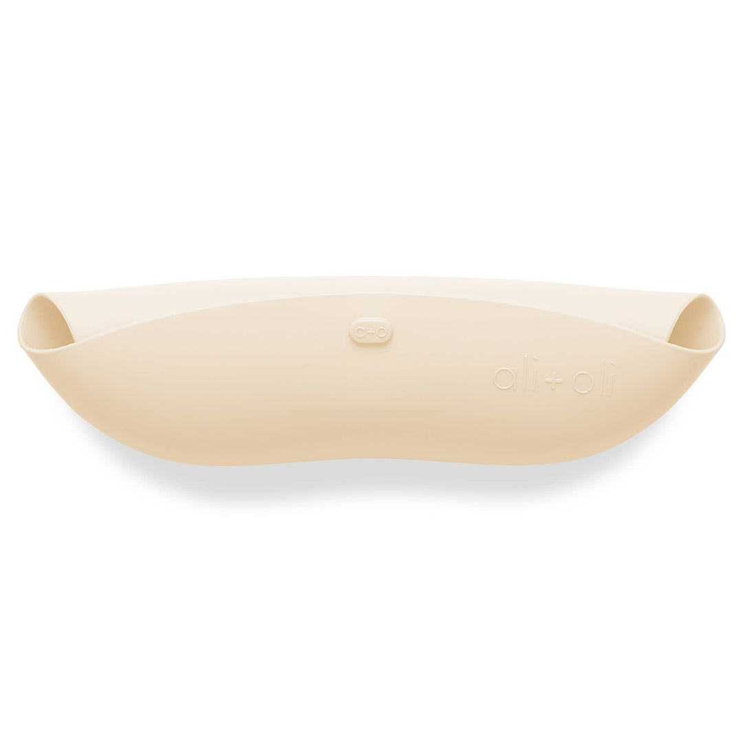 Silicone Baby Bib Roll Up &amp; Stay Closed - (Sand)