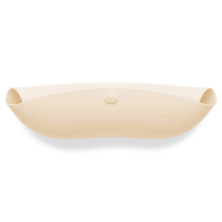 Silicone Baby Bib Roll Up &amp; Stay Closed - (Sand)