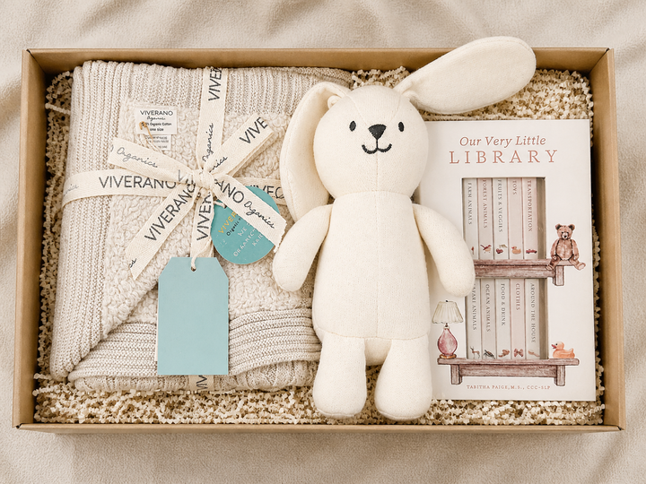 Little Library Baby Gift Box, Neutral Newborn &amp; Baby Shower Gift Set