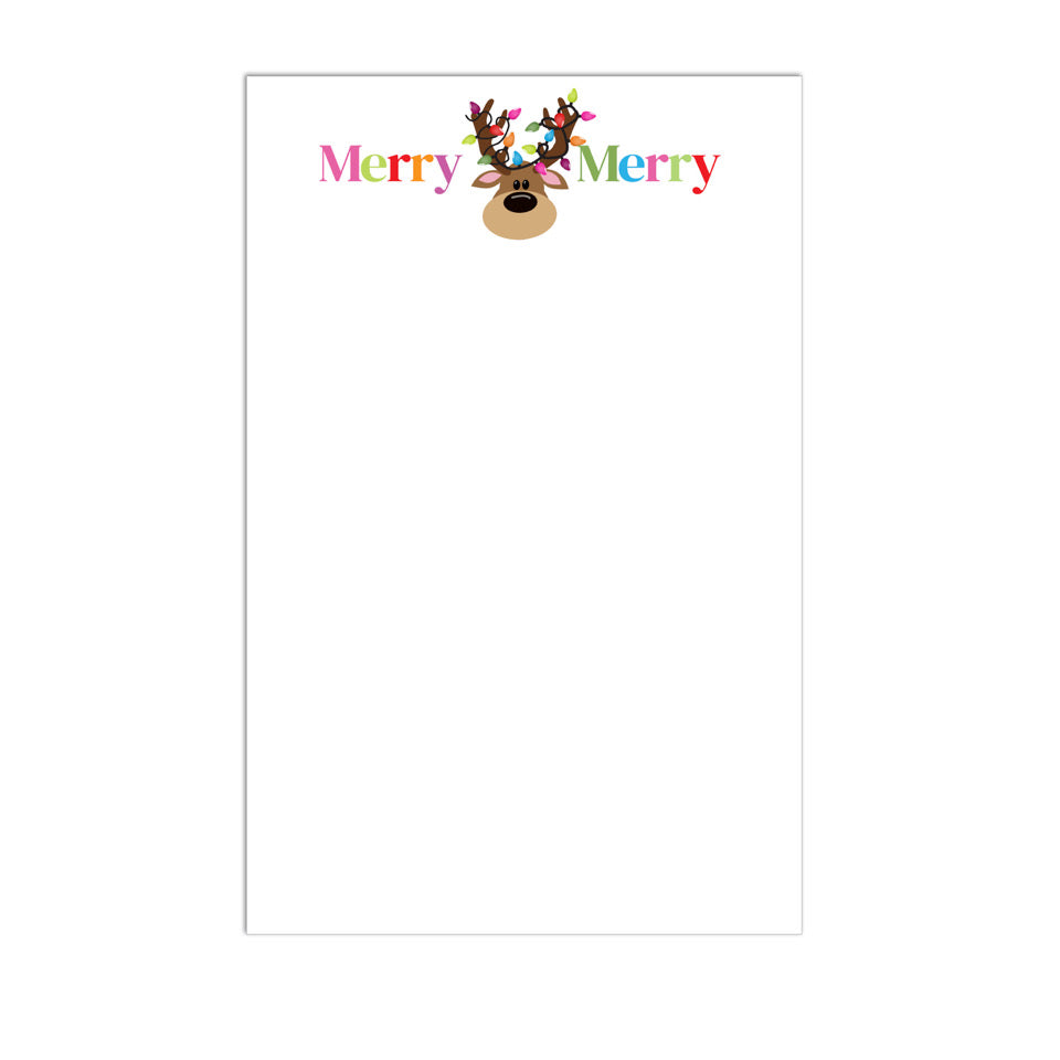 Preorder Holiday- Reindeer Lit Up Stationary Notepad