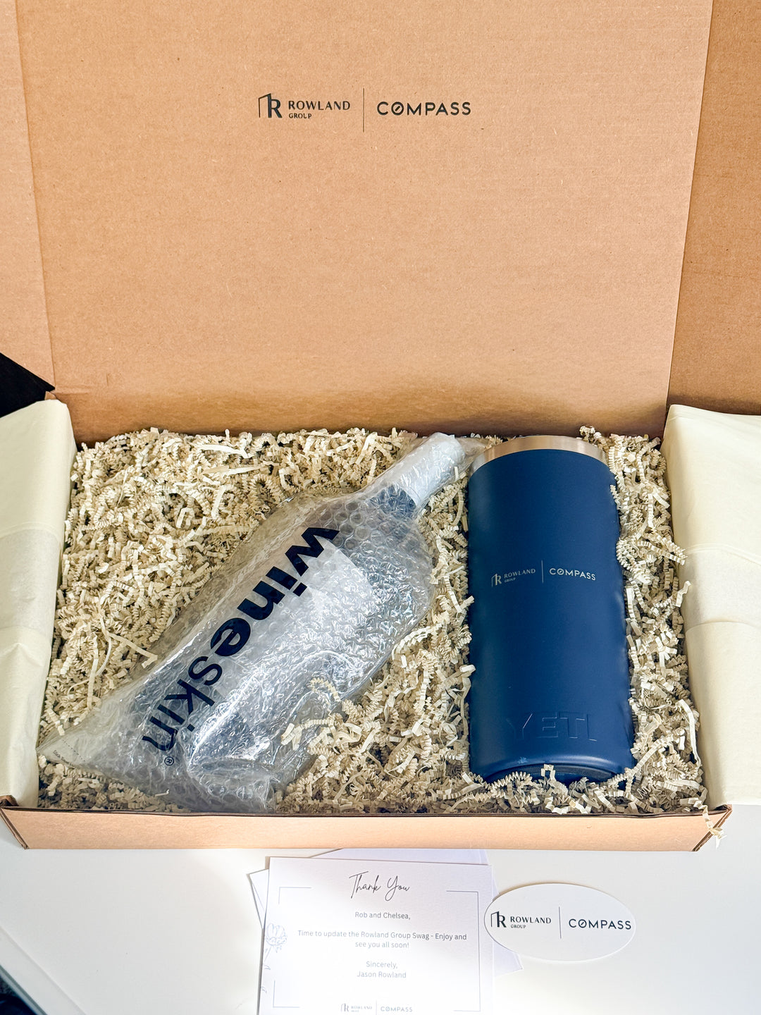 Rowland Group- Custom Referral Gift Rob &amp; Chelsea