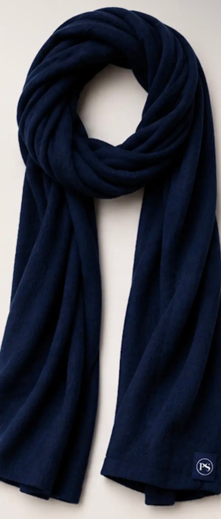 Catalina Cashmere Blend Travel Scarf- Navy