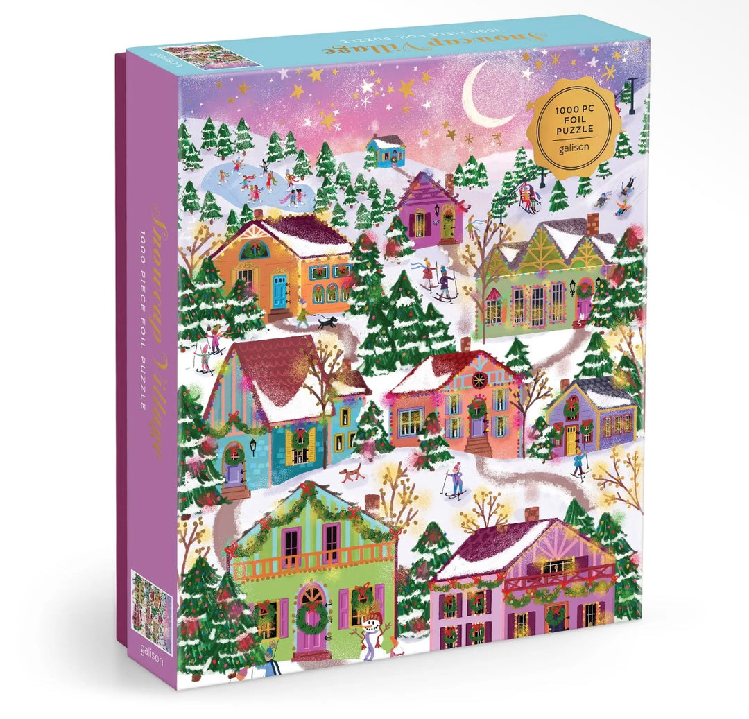 Joy Laforme Snowcap Village 1000pc Foil Puzzle