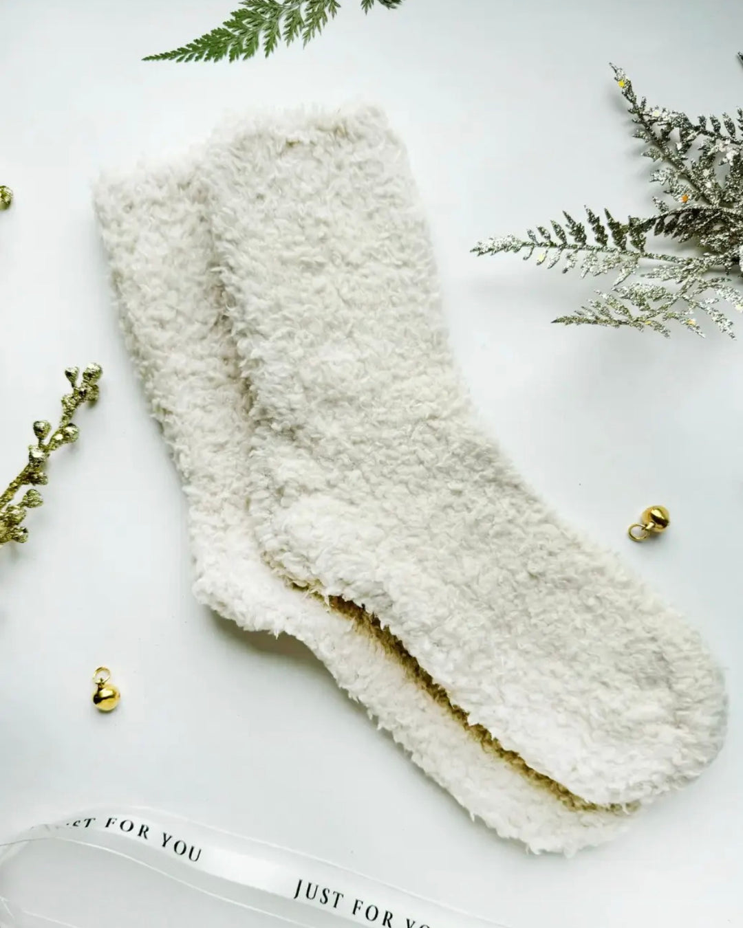 Cozy Fluffy Holiday Socks