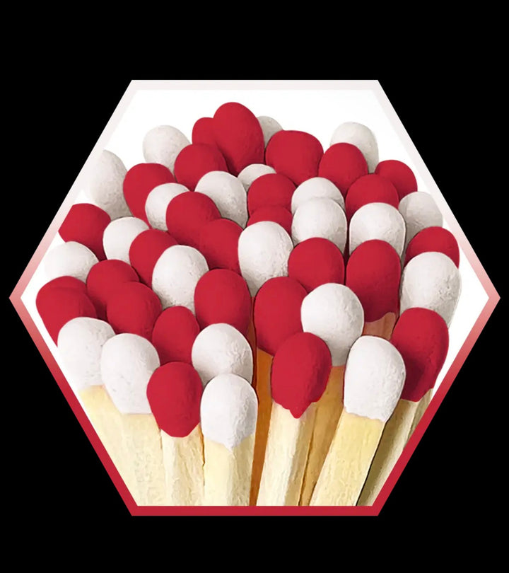 4" Matches in Premium Glass Cloche