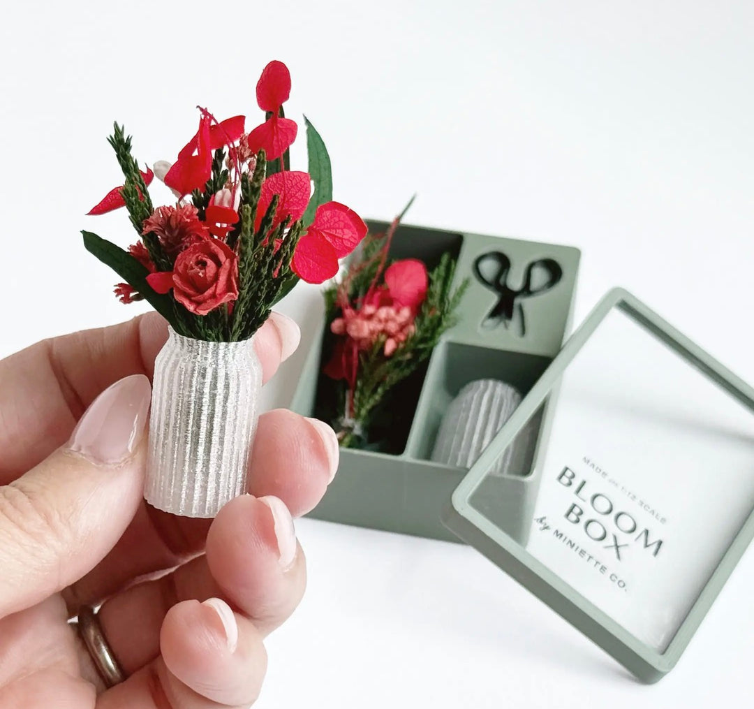 Miniature Winter Holiday Bouquet Gift Box