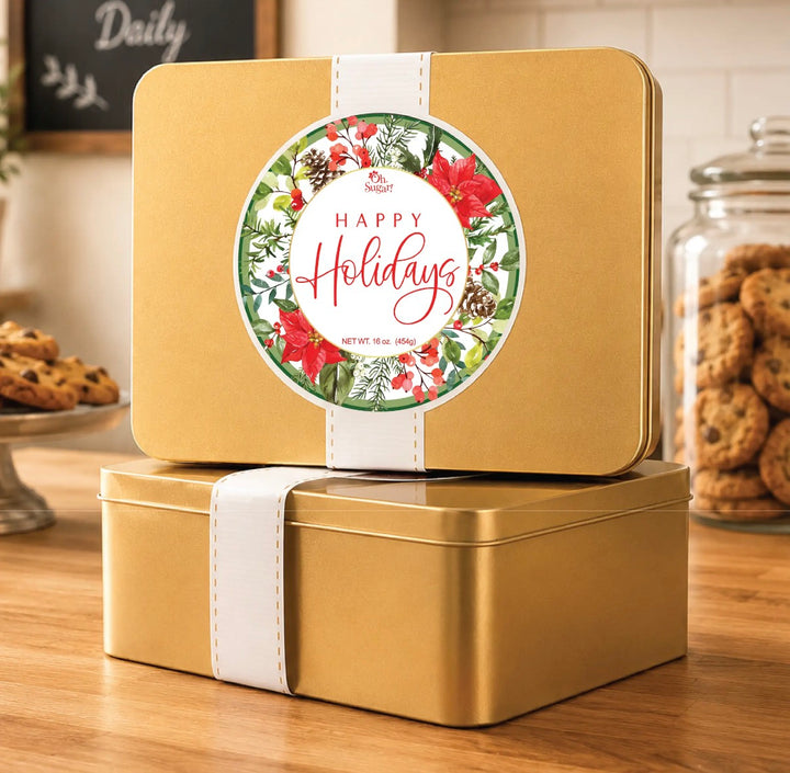 Holiday Cookie Tin - Brown Butter Chocolate Chip Cookies