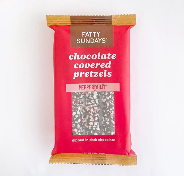 Peppermint Chocolate Covered Pretzels (3pc)