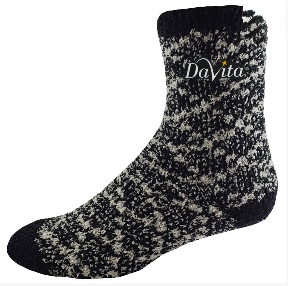 Fashion Fuzzy Feet Crew Socks