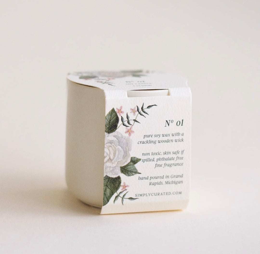 No. 1 Ceramic Botanical Soy Candle
