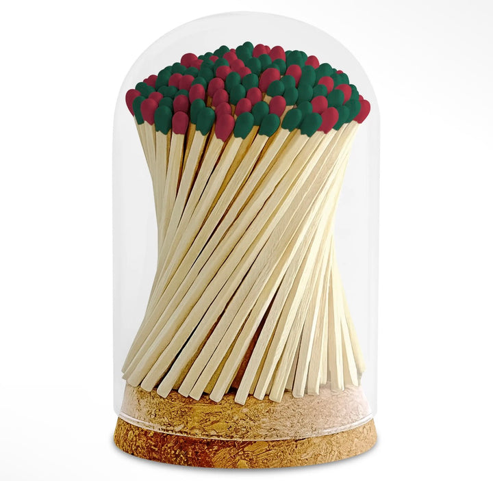 4" Matches in Premium Glass Cloche