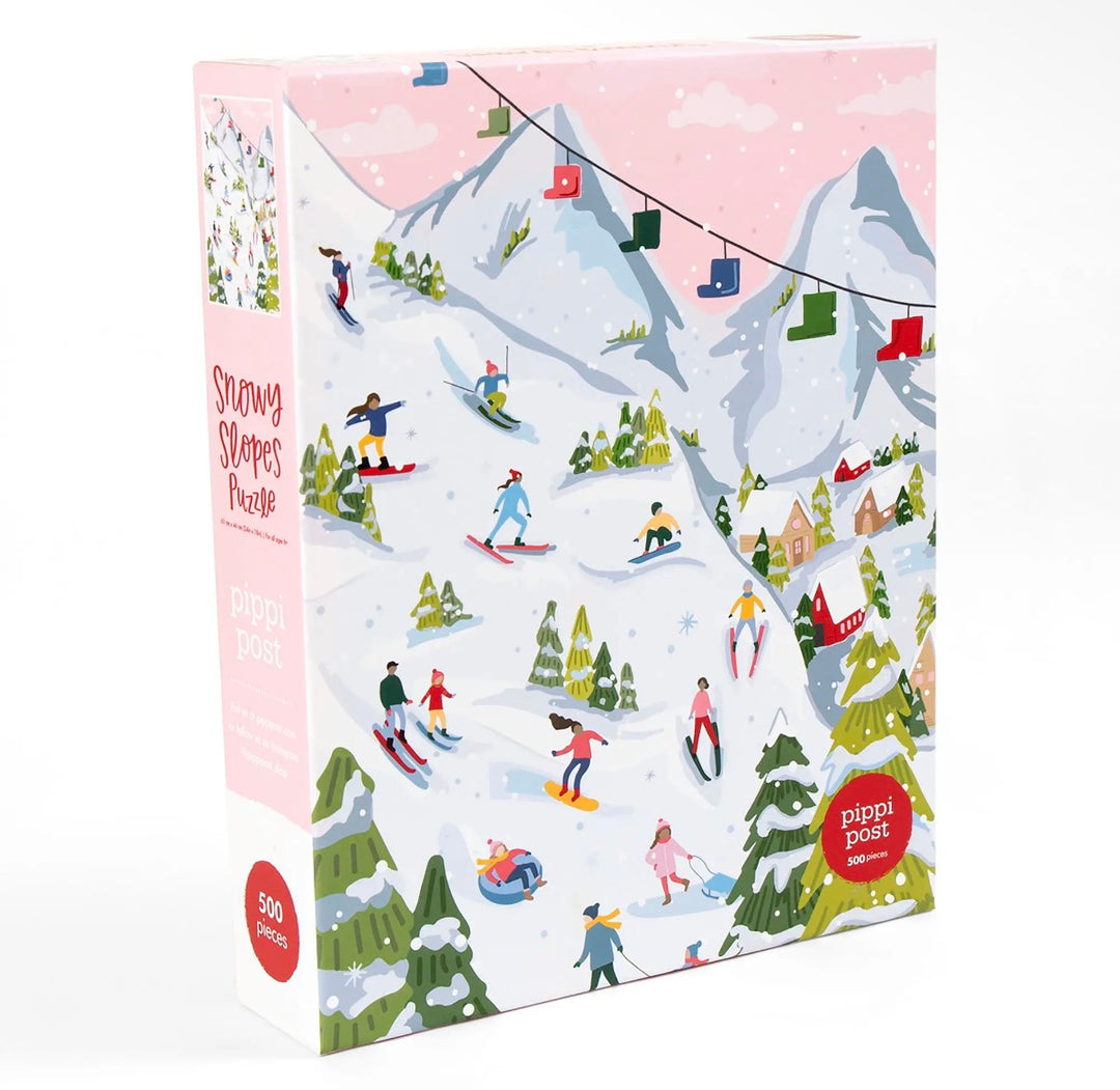 Snowy Slopes - 500 Pc Jigsaw Puzzle