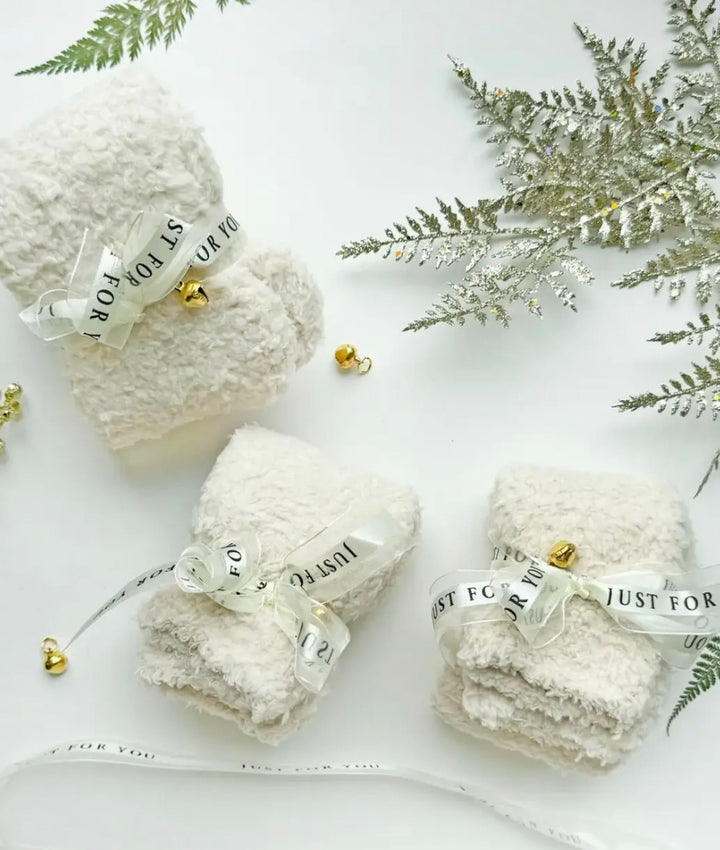 Cozy Fluffy Holiday Socks
