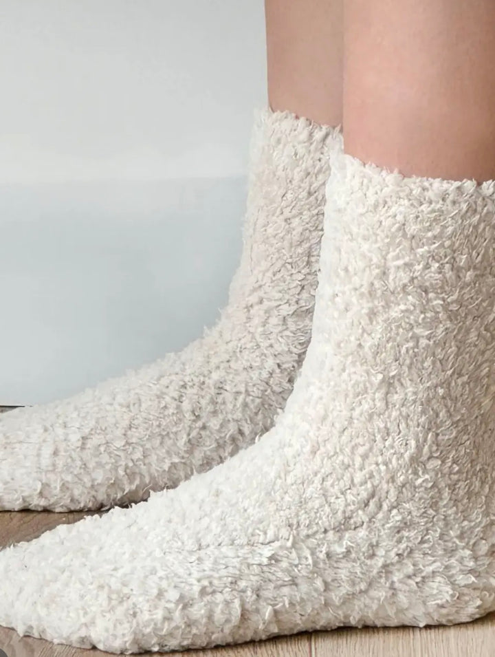 Cozy Fluffy Holiday Socks