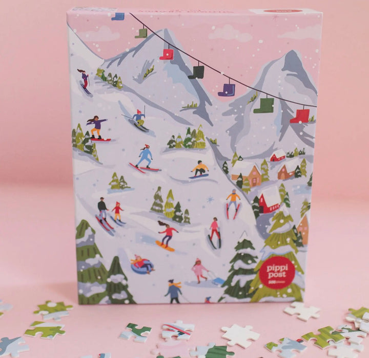 Snowy Slopes - 500 Pc Jigsaw Puzzle