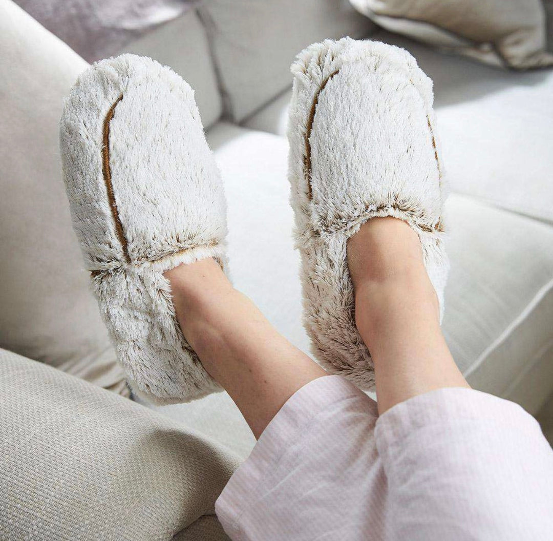 Marshmallow Brown Warmies Slippers