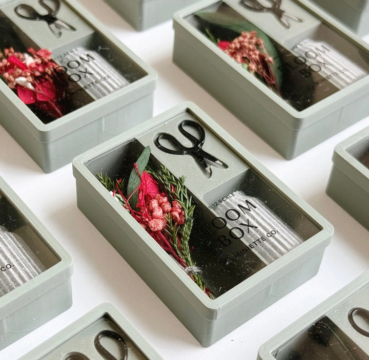 Miniature Winter Holiday Bouquet Gift Box