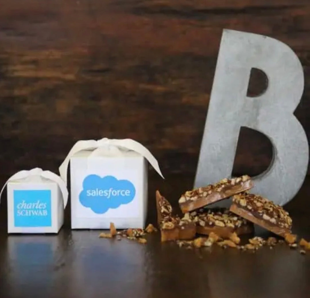 Custom Corporate Logo- B. Toffee, 4oz gift box