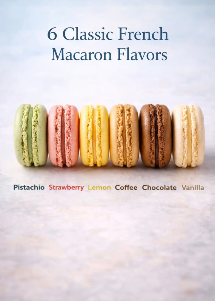Box of Assorted Macarons Biscuits, 6pcs