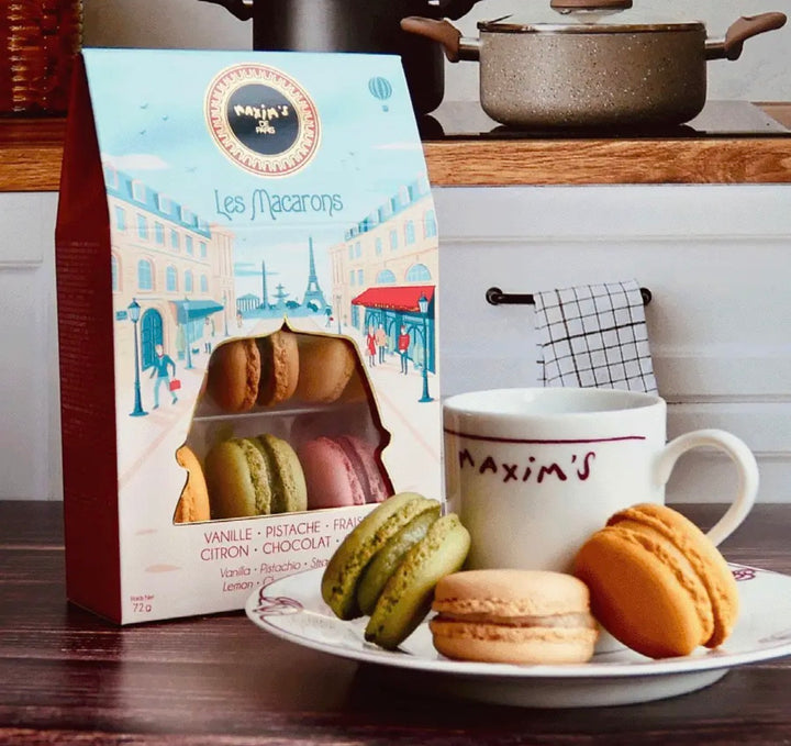 Box of Assorted Macarons Biscuits, 6pcs