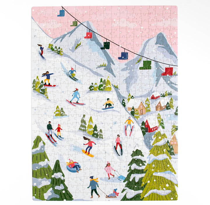 Snowy Slopes - 500 Pc Jigsaw Puzzle