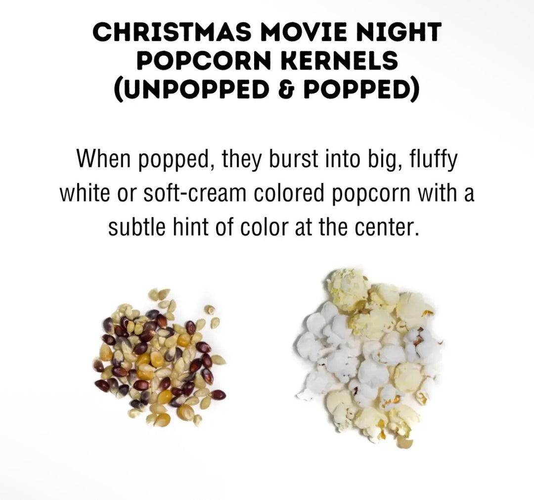 Christmas Movie Popcorn- Holiday Popcorn Kernels 8oz