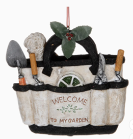4" Gardening Bag &amp; Tools Ornament
