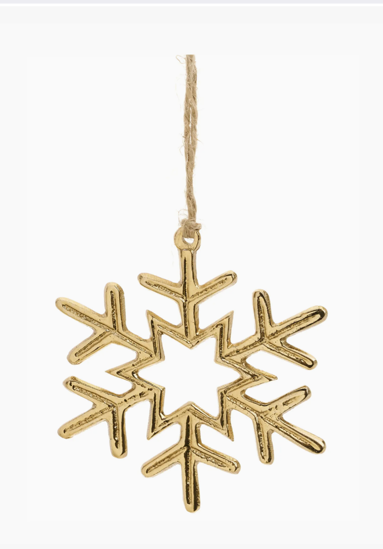 Gold Snowflake Ornament