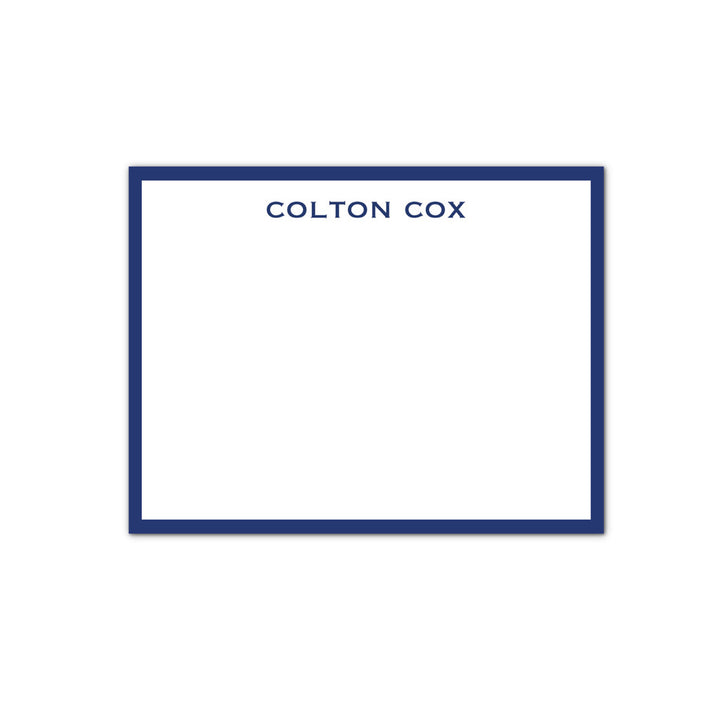 Personalized Stationery – Flat Notecard Set of 10: Ink &amp; Opus Collection
