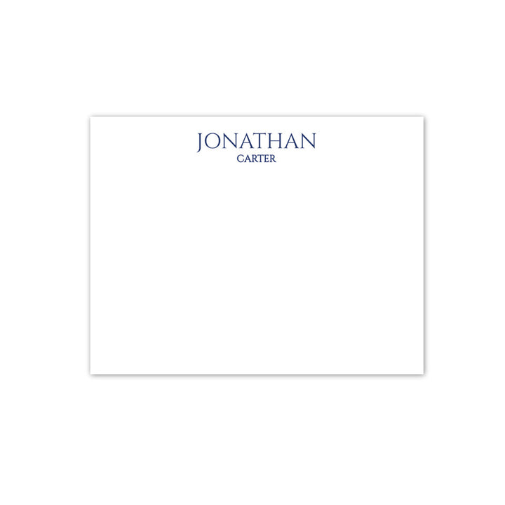 Personalized Stationery – Flat Notecard Set of 10: Ink &amp; Opus Collection