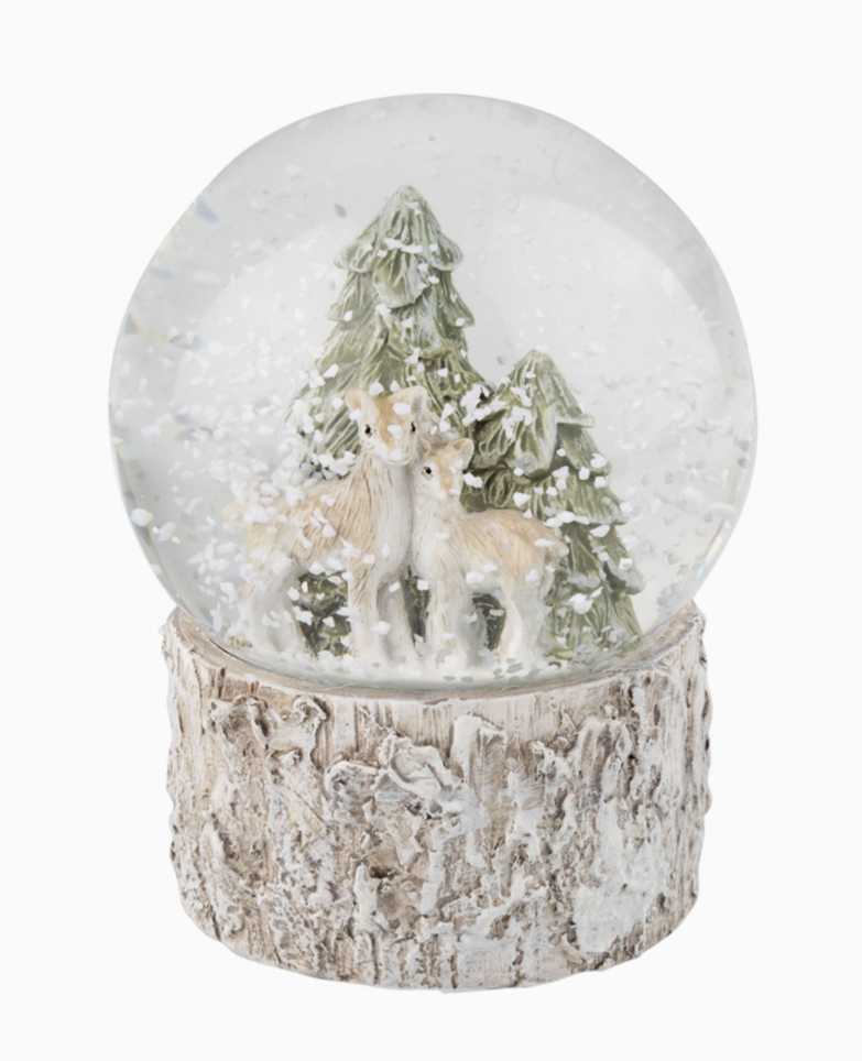 Resin Snow Globe w/ Deer