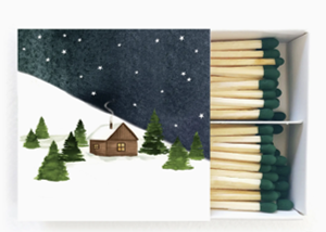 Snowy Cabin Holiday Matches