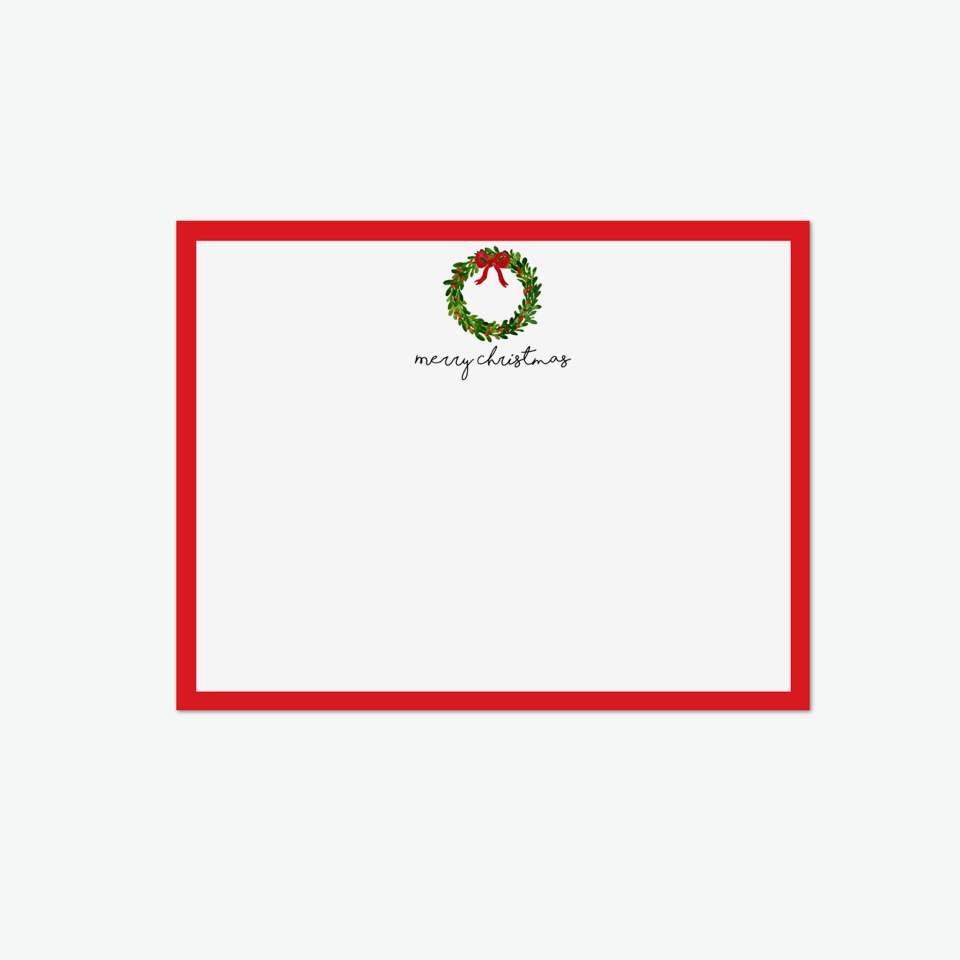 Christmas Wreath Flat Notes