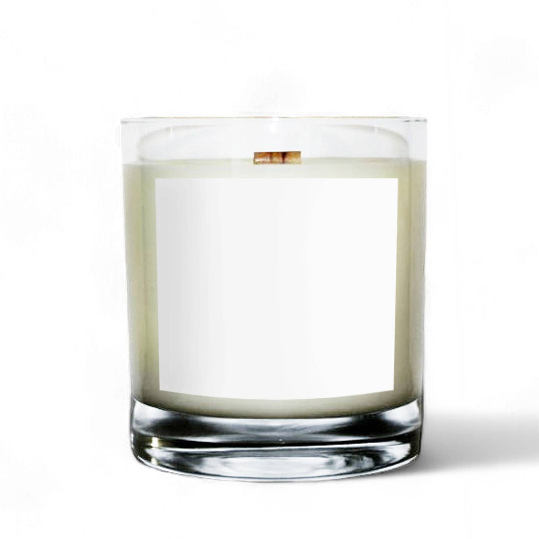 Private Label 8oz Clear Tumbler Soy Wax Candle: Provide My Own Artwork / No 1. Tobacco + Vanilla