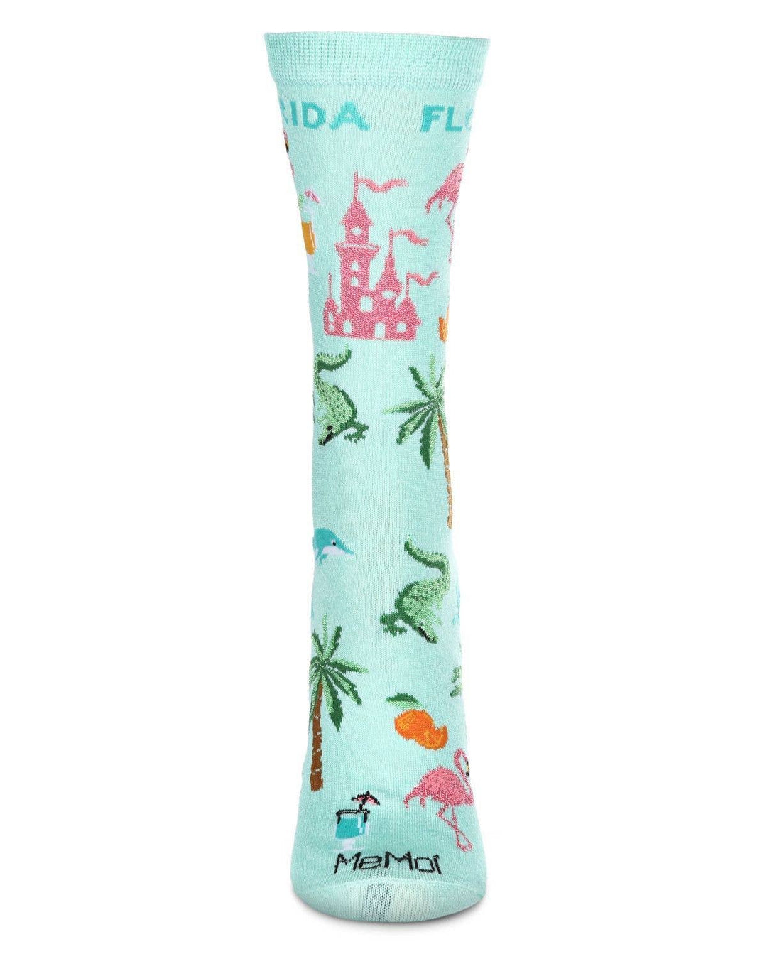 Florida Bamboo Blend Crew Sock: Seafoam