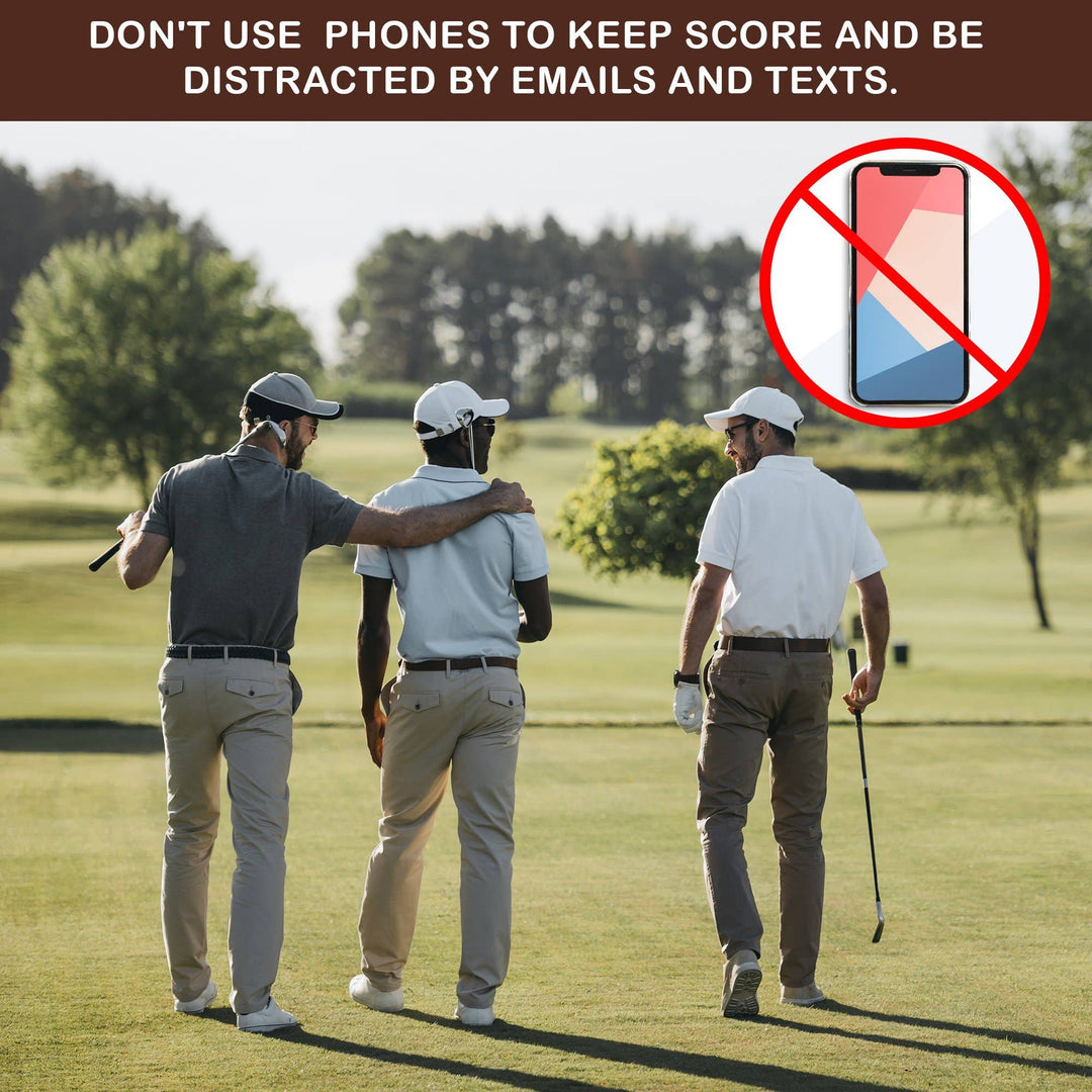 Leather Golf Log &amp; Scorecard Book