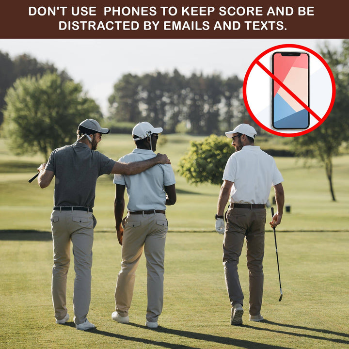 Leather Golf Log &amp; Scorecard Book