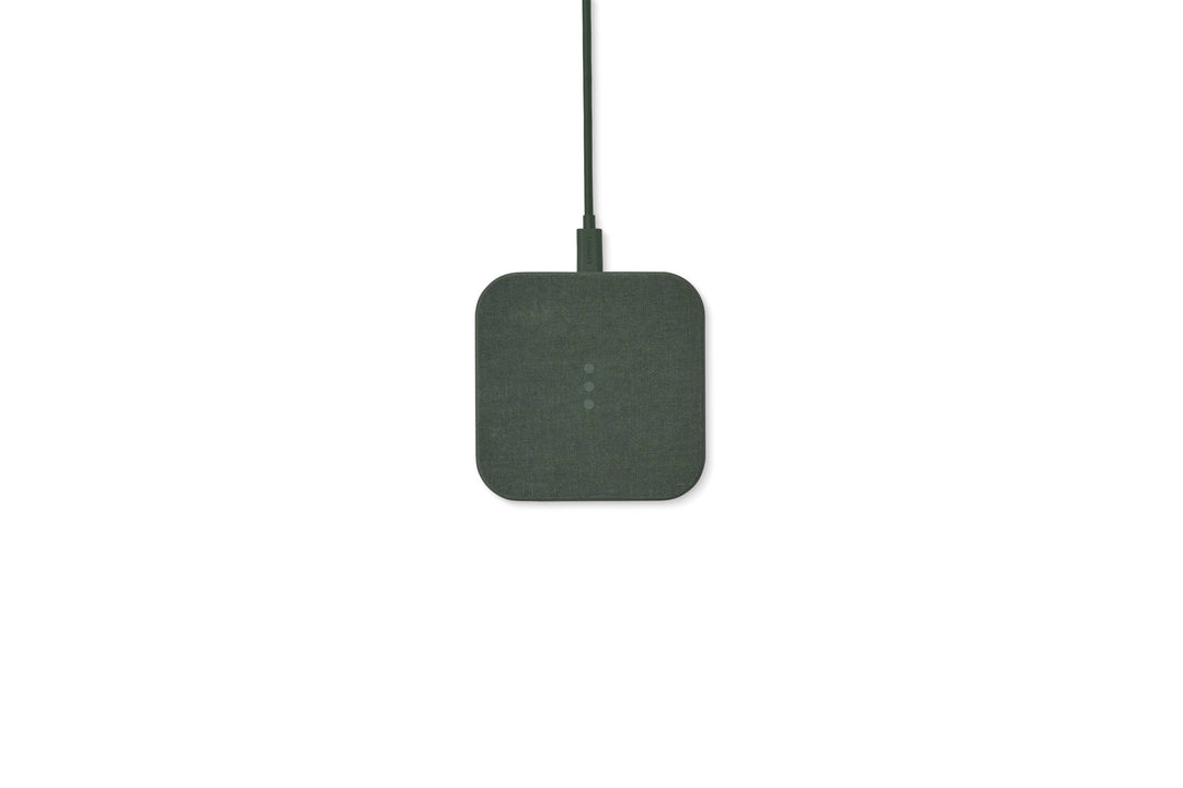 Essentials Linen Wireless Charger: Charcoal
