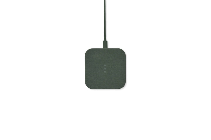 Essentials Linen Wireless Charger: Charcoal