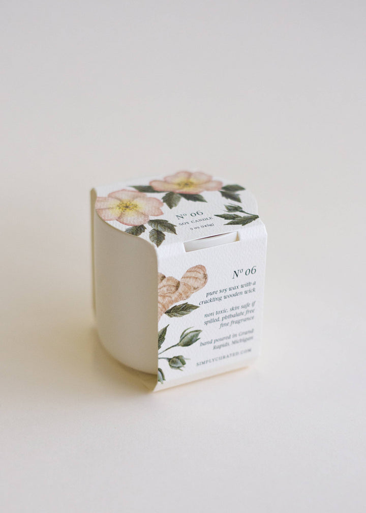 No. 06 - Ceramic Botanical Soy Candles