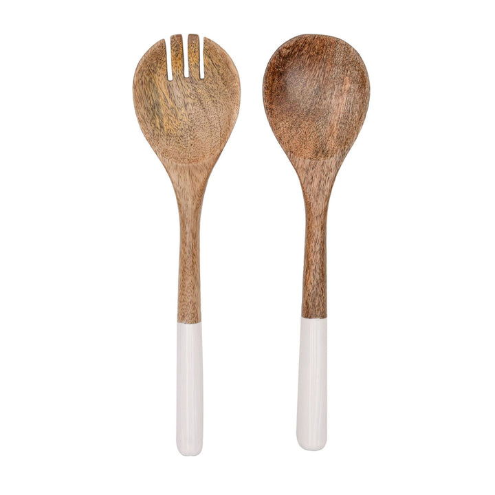 Tove White Enamel Serving Utensils, S2