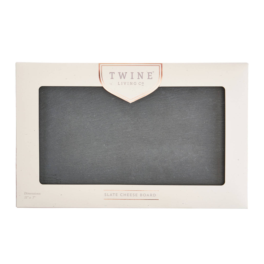 11 inch Slate Cheese Board with Natural Edges Includes Chalk